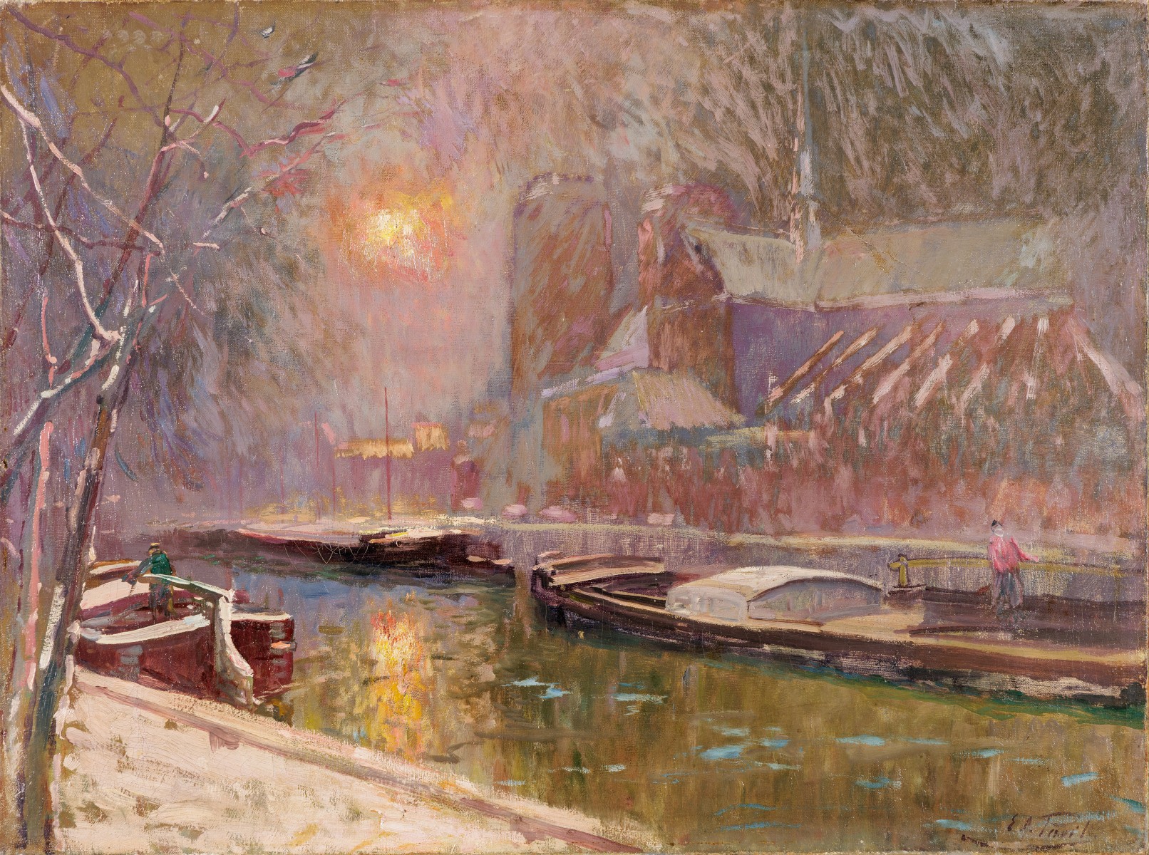 Notre Dame de Paris sous la neige